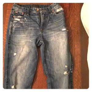 Abercrombie kids ripped jeans